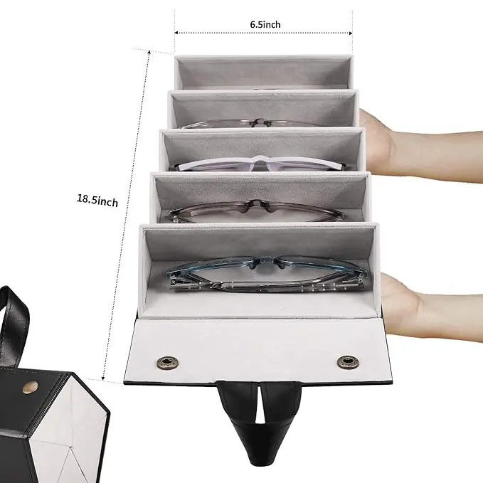 5 Slot Travel Sunglasses Organizer  3.webp