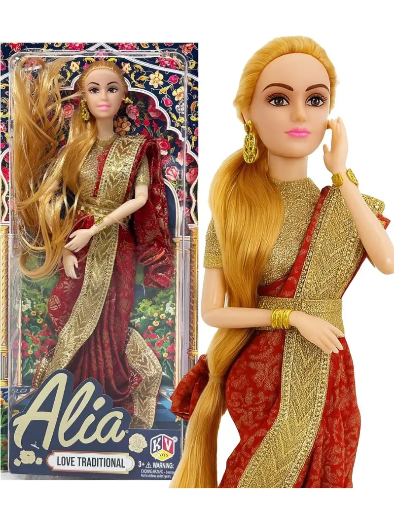 Alia Traditional Saree Doll (NO 4088) - 2.webp
