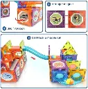 49 Pcs Light Magnetic Tiles for Kids – 3D STEM Building Blocks & Marble Run Toy Set 4.webp