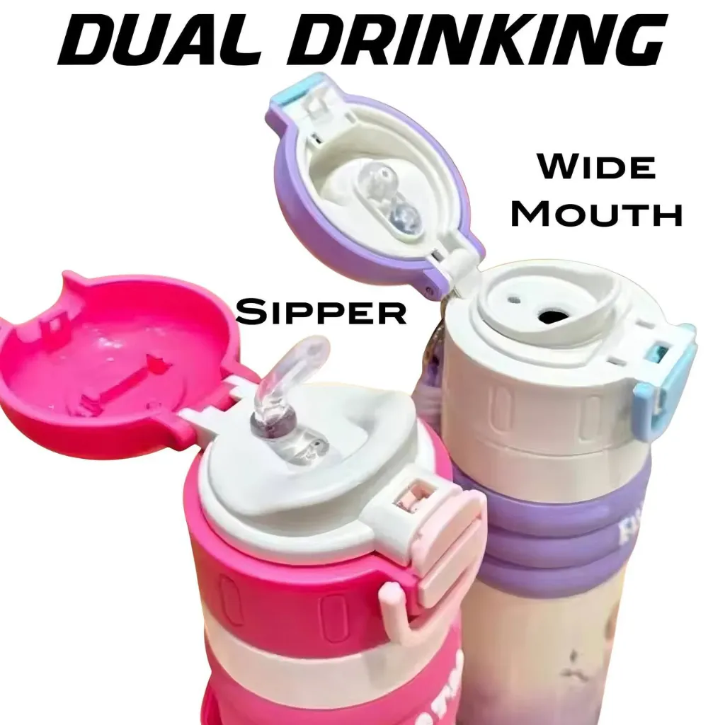 Stainless Steel Vacuum Dual Mode Water Bottle (520ml) 2