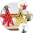 Christmas Tree Decoration (3 Pcs Glitter Star)  2.webp