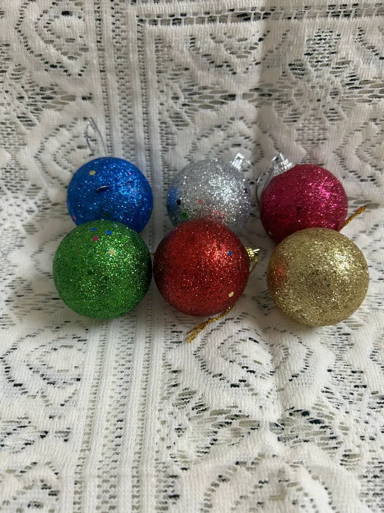 Christmas Tree Decoration (6 Pcs Glitter Balls) 1.webp