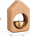 Triangle Wooden Door Bell Chime with Brass Sound 3.webp