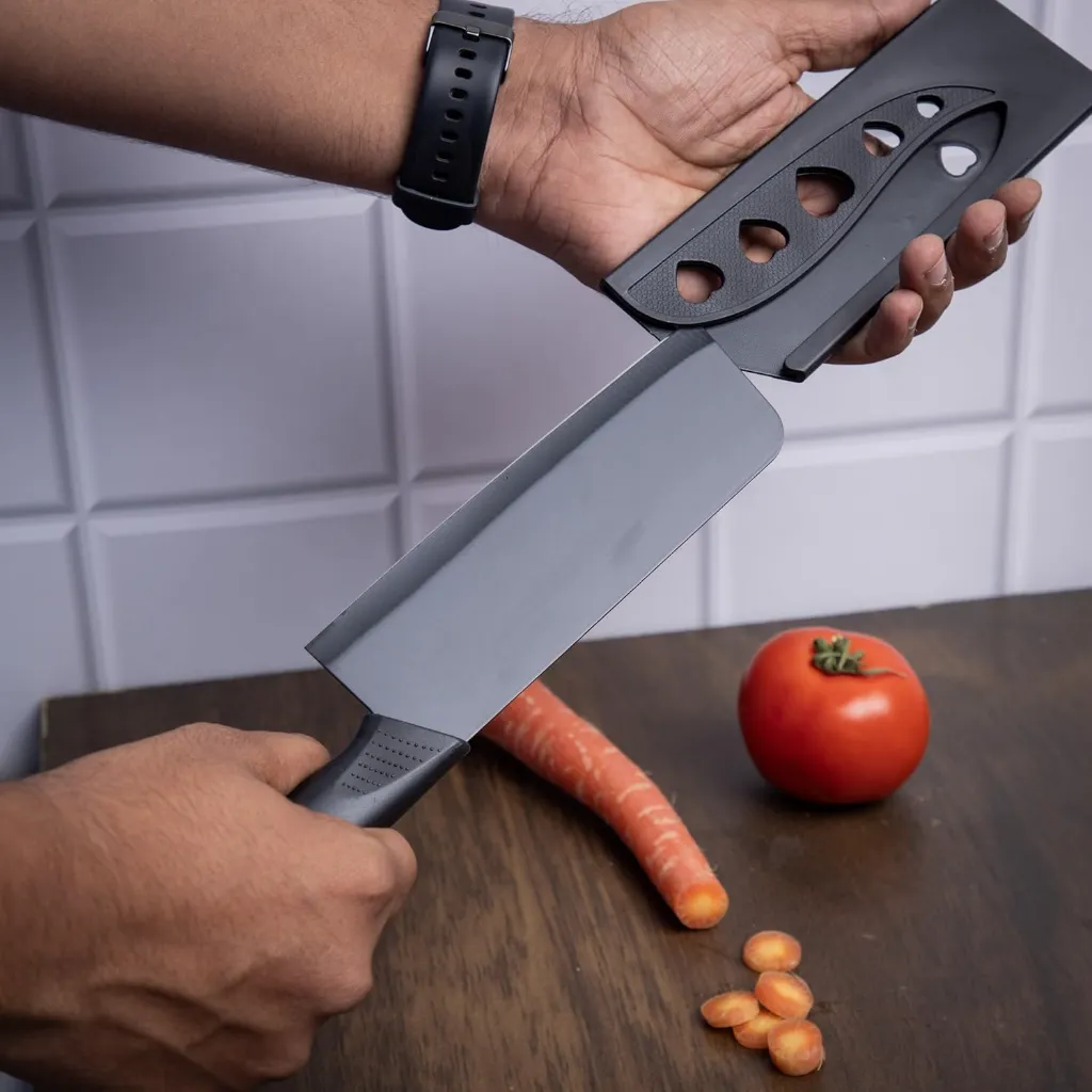 3 Pieces Kitchen Knife (Black) 4.webp