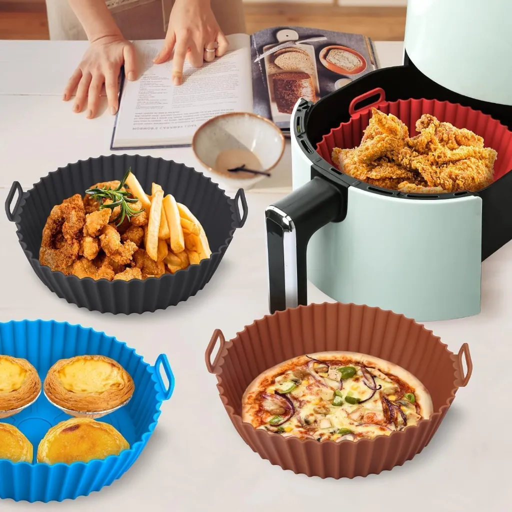 Air Fryer Silicone Liners (Round) 6.webp