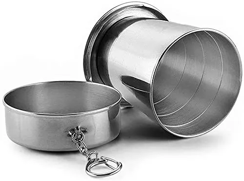 Portable Stainless Steel Folding Water Glass  3.webp