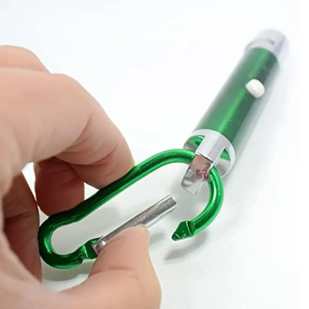 Mini Keychain Laser Pointer with Red LED Flashlight  3.webp