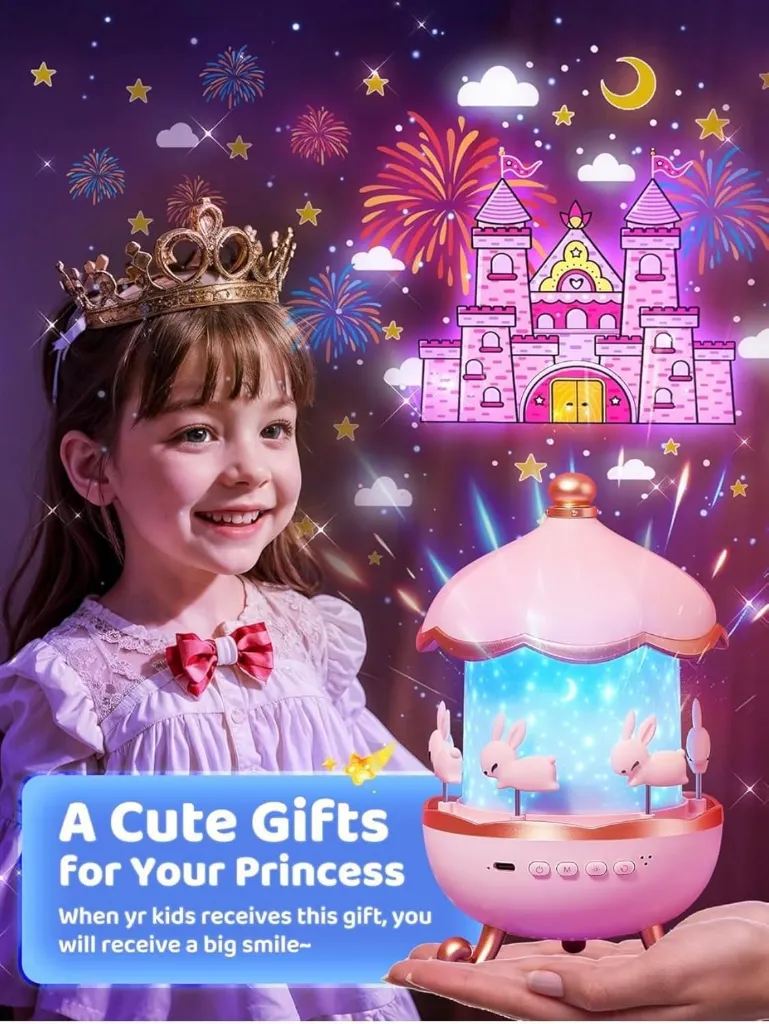 Rabbit Sky Projector Night Light for Kids  3.webp