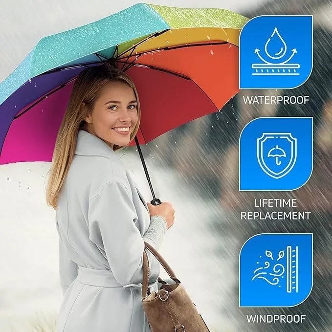 Auto Open Close Rainbow Umbrella 2.webp