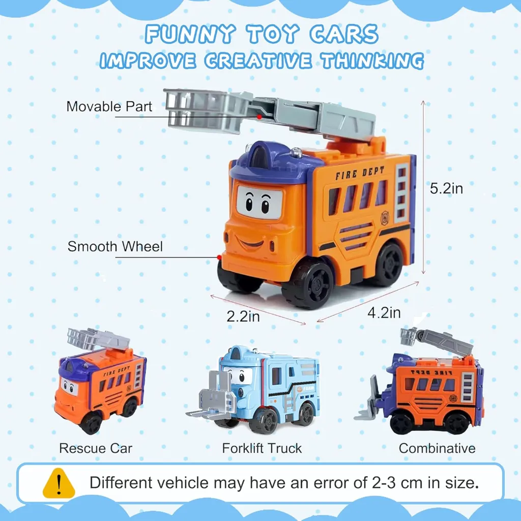 Transformable Cars Set (4 Pcs) 4.webp