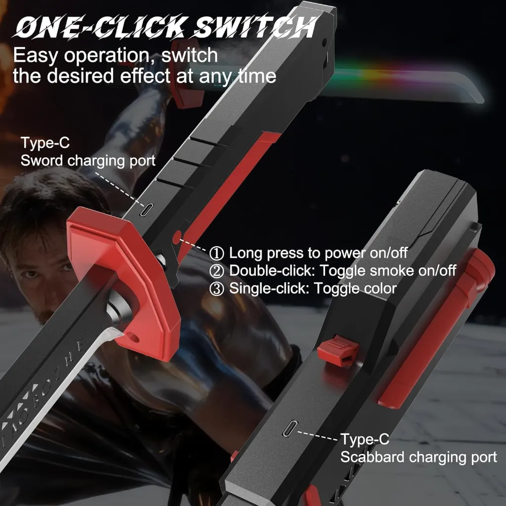 LED Toy Sword with Smoke & Spark Effects 5.webp