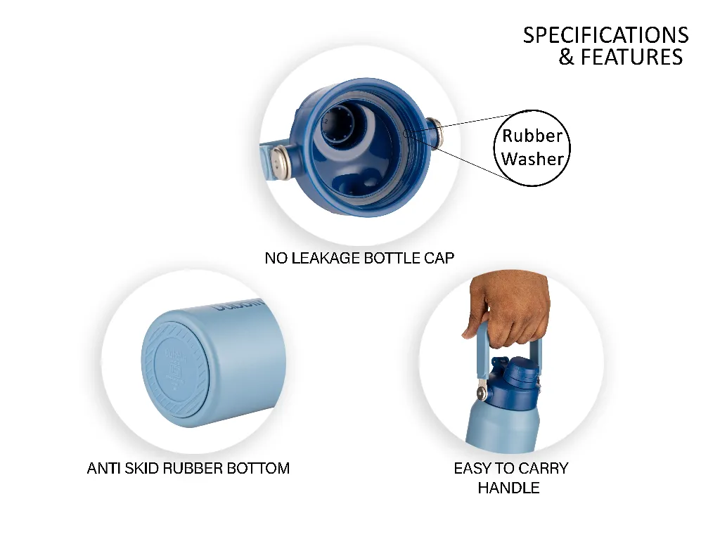 Dubblin Stainless Steel Vacuum Bottle (Drum 1050, 1050ml) 4.webp