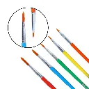 DOMS Colourmate Synthetic Paint Brush Set (Round, Pack of 5) 2.webp