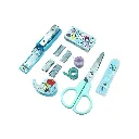 Stationery Kit Set - Mini Stapler with 10 Staples, Scissors, 2 Washi Tapes & Tape Dispenser (CD9667) 2.webp