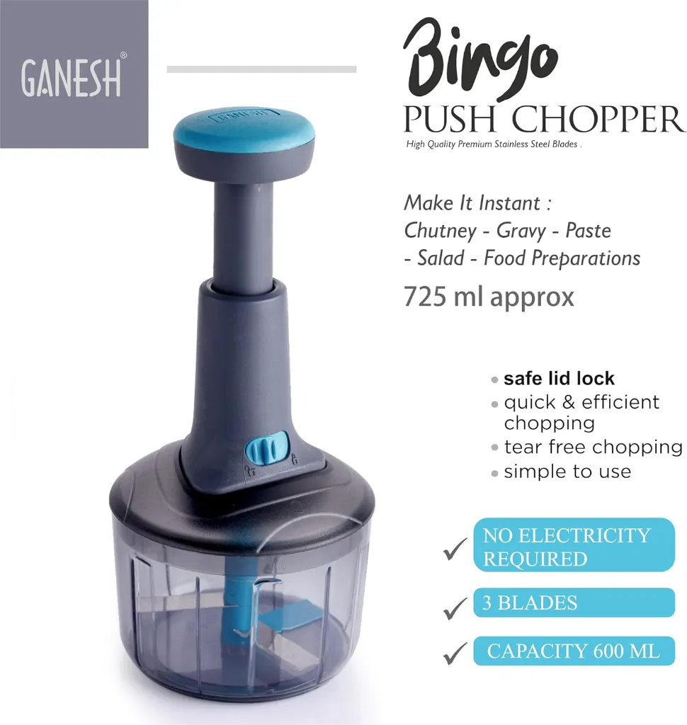 Ganesh Manual Hand Press Bingo Push Chopper 2.webp