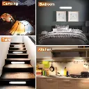 Rechargeable Motion Sensor LED Strip Light - Wireless USB Cabinet & Wardrobe Night Light with Human Body Detection 4.webp