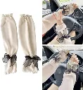 Arm Sleeves with Bow - UV Protection Hand Sleeves for Women - 1 Pair (Random Color) 2.webp