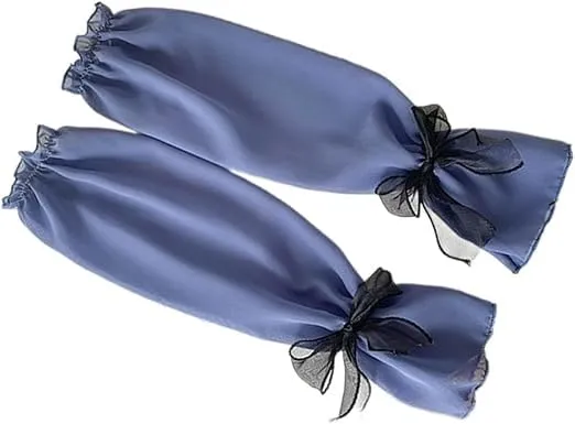 Arm Sleeves with Bow - UV Protection Hand Sleeves for Women - 1 Pair (Random Color) 3.webp