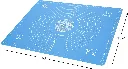 Silicone Baking Mat with Measurements - Non Stick Reusable Dough Rolling Sheet for Roti Chapati Pastry Fondant (50 x 40 cm)  5.webp