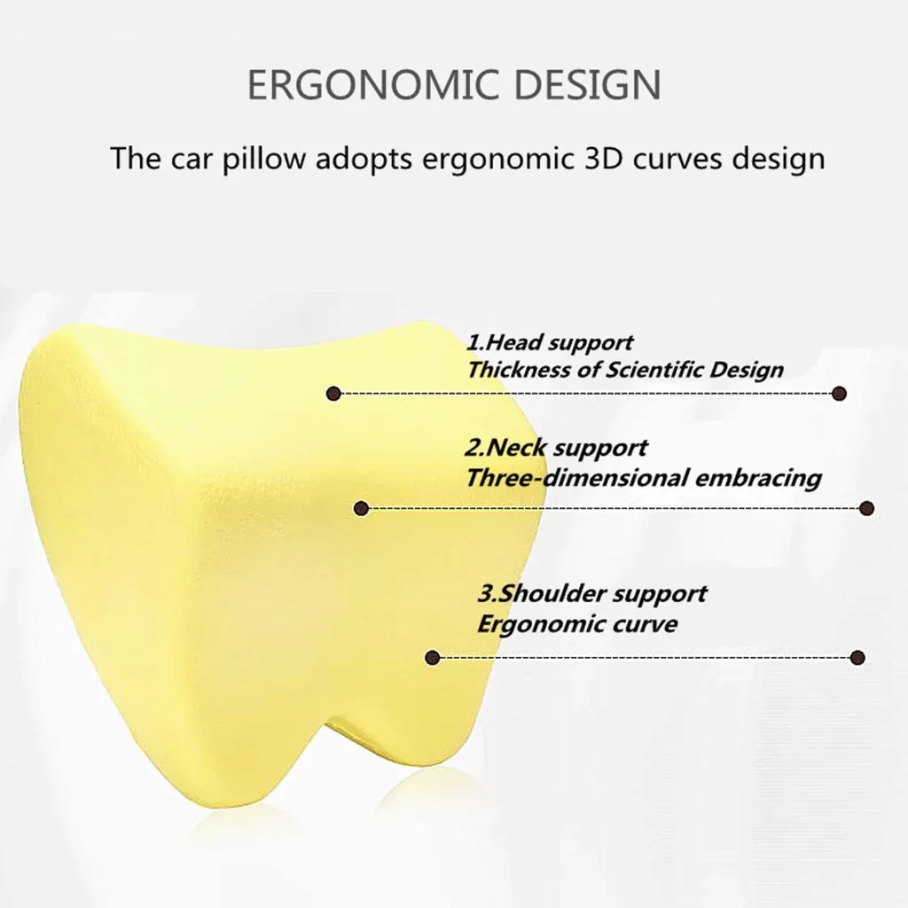 Car Headrest Pillow (Ergonomic Design) 5.webp