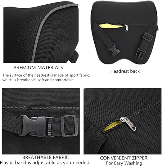 Car Headrest Pillow (Ergonomic Design) 3.webp
