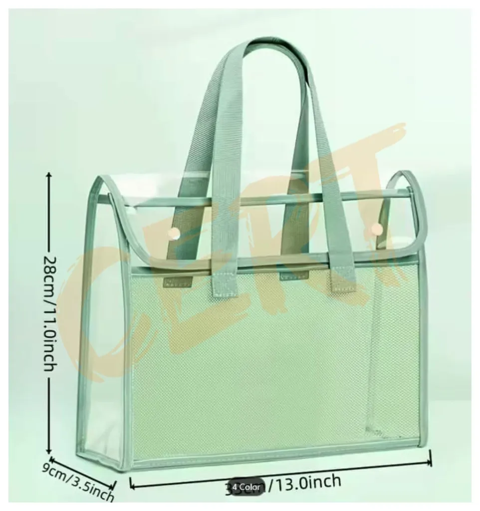 A4 Transparent File Organizer Pouch - Waterproof Expandable Document Folder with Large Capacity - Portable Office School Storage Bag 2.webp
