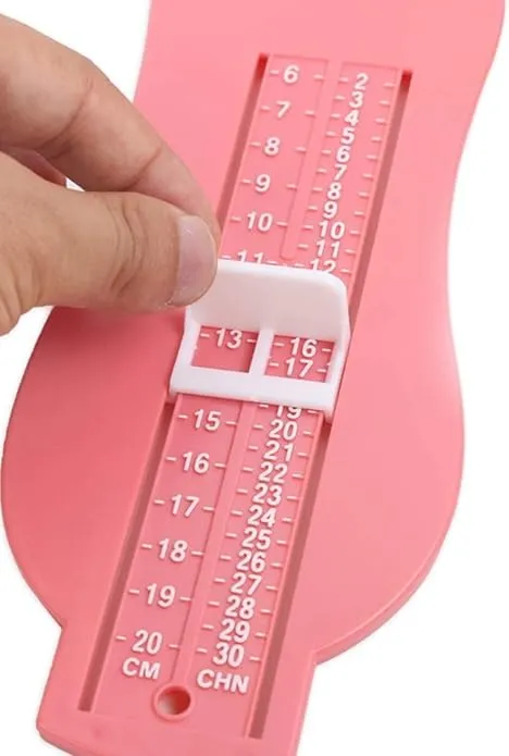 Foot Measuring Device for Kids & Babies - Shoe Size Measuring Tool with Chart - Adjustable Foot Sizer (Multicolor) 3.webp