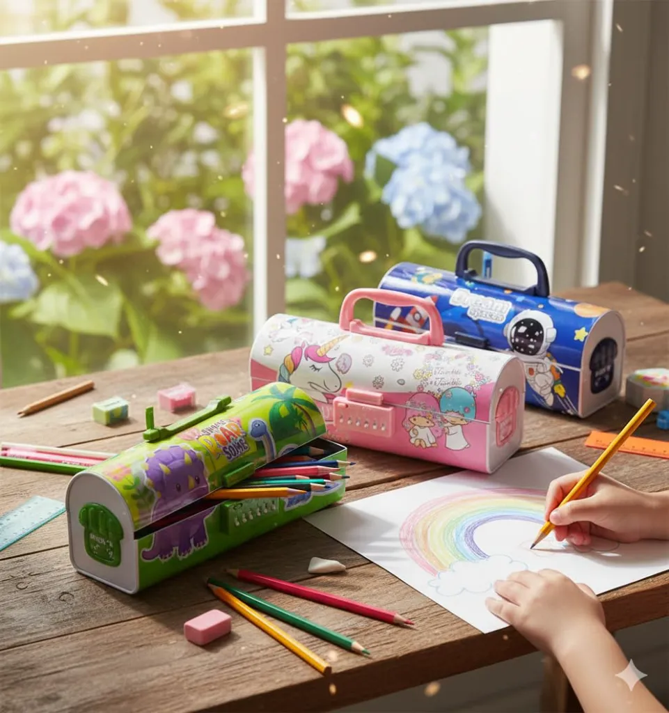 Password Suitcase Pen Box (Assorted Design) 3.webp