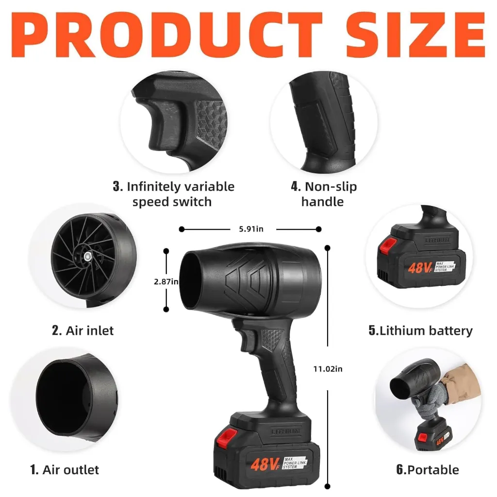 Turbo Jet Air Blower with 48V Rechargeble Battery 3.webp