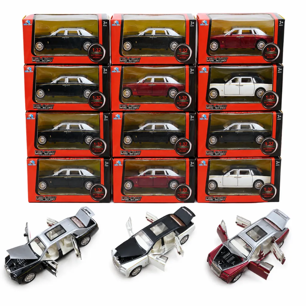 Luxury Die Cast Metal Car Toy 1-32 Scale with Light & Music - Pull Back Toy Car with Openable Doors, Hood & Trunk - Luxury Toy Car for Kids, Birthday Gift for Boys & Girls.webp