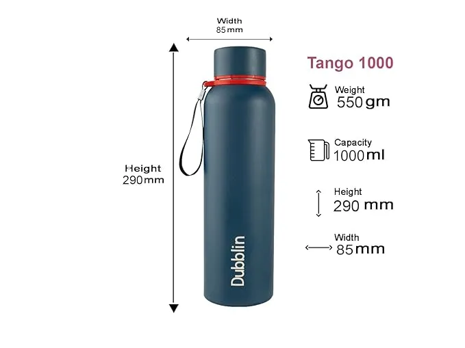 Dubblin Stainless Steel Vacuum Bottle (TANGO 1000, 950ml) 2.webp