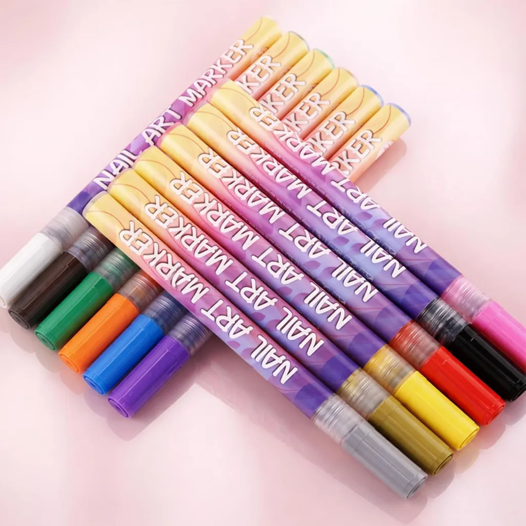 Nail Art Marker Pen Set (12 Colours, 0.5mm) 7.webp