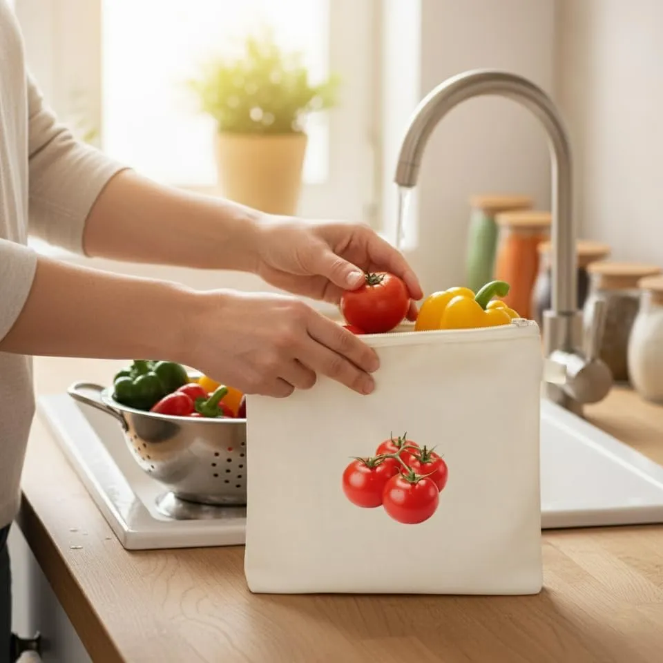 Reusable Cotton Vegetable Storage Bags for Fridge 4.webp