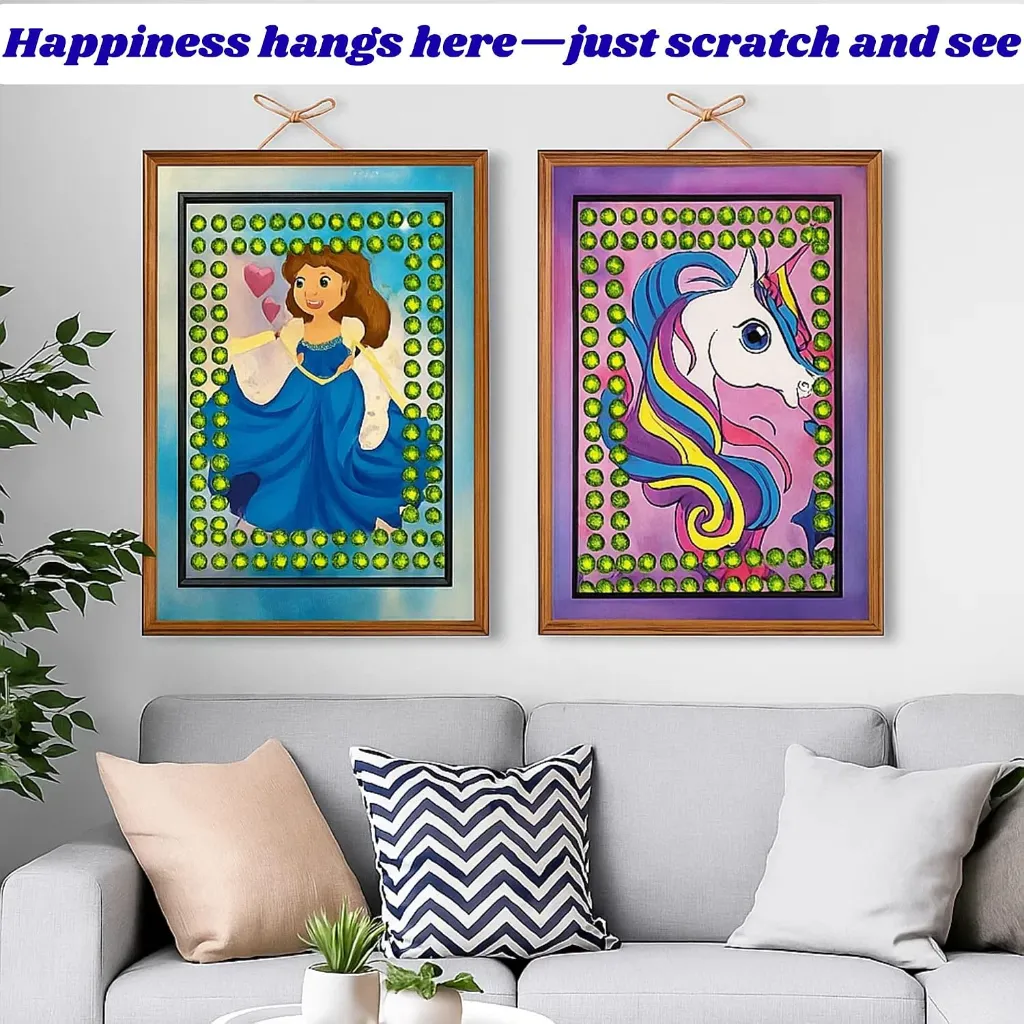 DIY Magical Scratch Art (Unicorn & Princess) 7.webp
