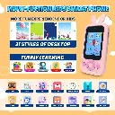 Kids Smart Phone Camera Toy - 1080P HD Video, Front & Rear Camera, Fun Learning & Games (Random Design) 8.webp