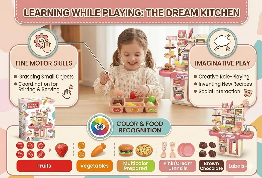 Annie Dream Kitchen Set (Big) - Real Steam, Music & Cycle Water System 6.webp