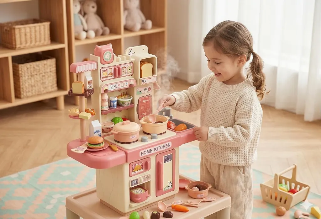 Annie Dream Kitchen Set (Big) - Real Steam, Music & Cycle Water System 2.webp