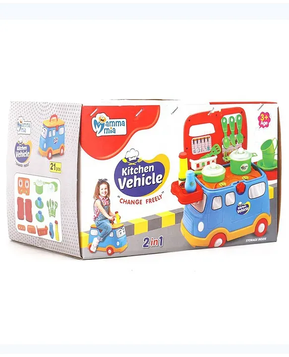 Mamma Mia Kitchen Vehicle Set Toy for Kids (21 Pcs Set) 2.webp