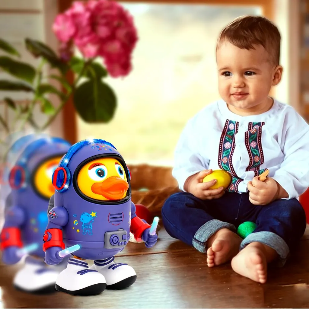 Dancing Space Duck Toy with Music & Lights-2465 5.webp