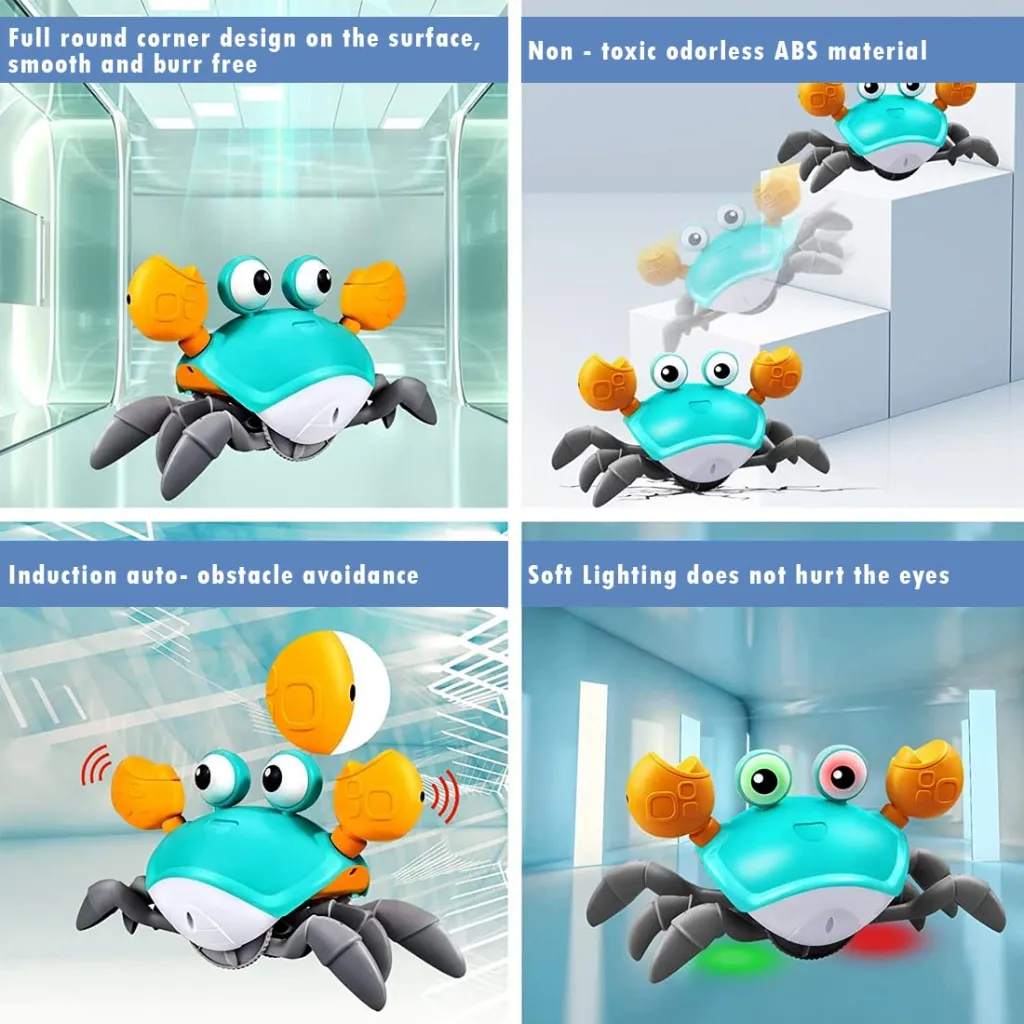 Crawling Crab Baby Musical Toy-2468 6.webp