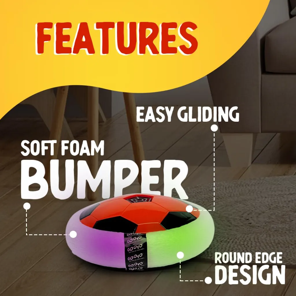 Hover Football with Colorful Flash Lights - Indoor Air Soccer Ball for Kids - Hover Soccer Ball for Indoor Play 2.webp