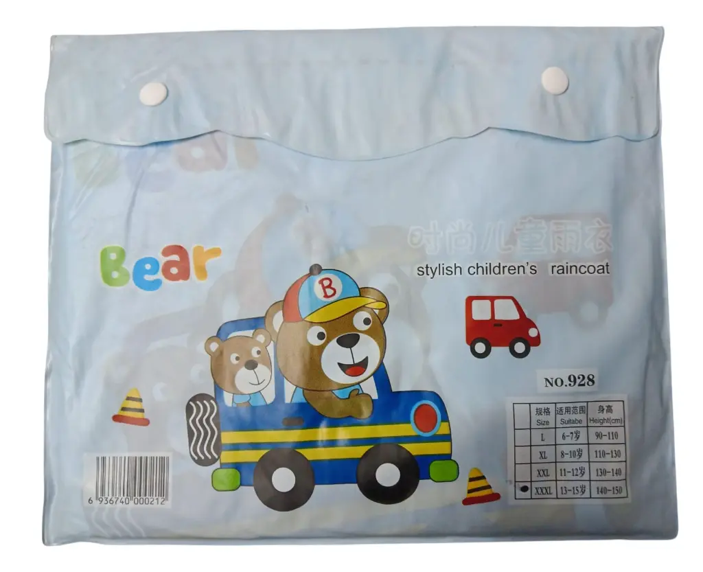 Boy raincoat size chat.webp