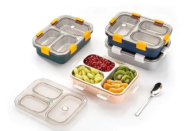Stainless Steel Lunch Box (3 compartment) 3.webp