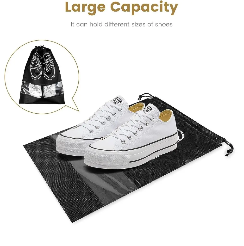 Shoe Pouch -Black - 2.webp