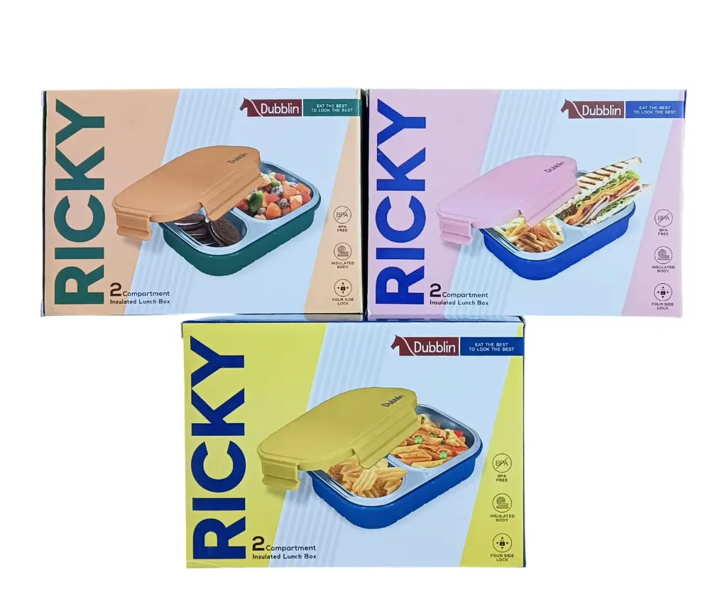 Dubblin Ricky Lunch Box (2 compartment, 400ml).webp