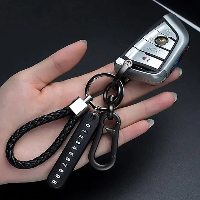 [KBS-457] Keychain with Telephone Number Plate