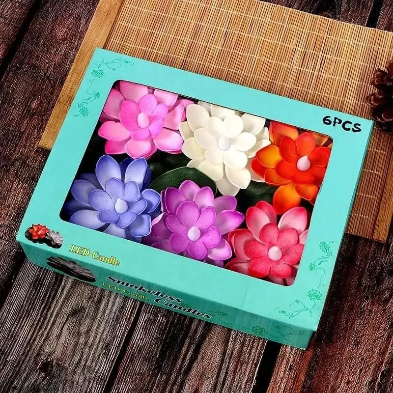 [KBS-579] Lotus Floating Diya (Pack of 6)