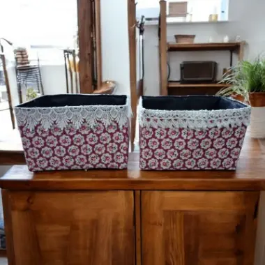 [KBS-232] Mini Storage Basket with Lace