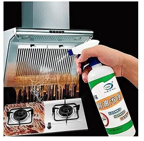 Kitchen Cleaner (White)-Oil & Grease Stain Cleaning Remover Spray
