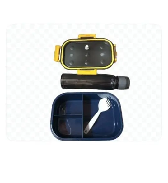 [KBS-681] Plastic Lunch Box with Bottle (Type 2)